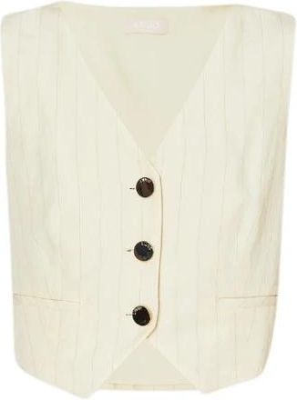 Liu Jo Beige Gilet - Dames - Bodywarmers - Beige - M - Linnen - Jassen
