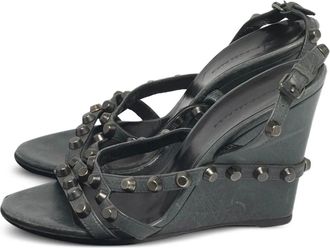 Balenciaga Sandali Arena con zeppa - Verde