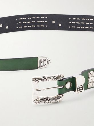 Enfants Riches Deprimes Dog In Restraint 3.5cm Studded Leather Belt