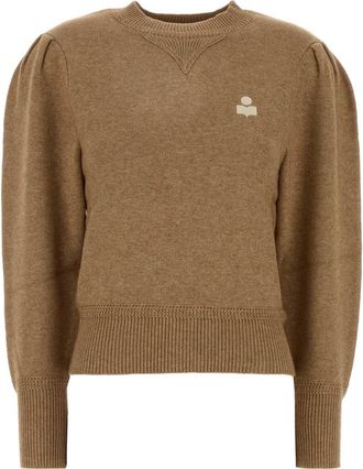 Isabel Marant Camel Stretch Cotton Blend Kelaya Sweater