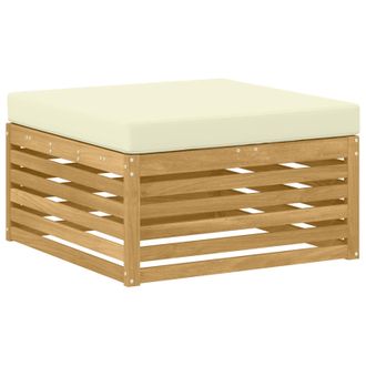 vidaXL Reposapi&eacute;s De Exterior Madera De Acacia S&oacute;lida Blanco Vidaxl