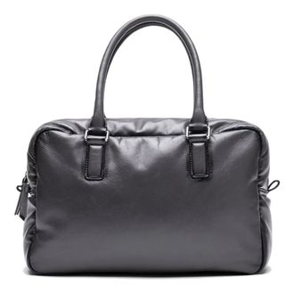 Stand Studio Bruine leren handtas met bovenhandvatten - Dames - Handtassen - Grijs - ONE Size - Leer - Tassen