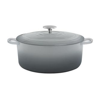 Chantal 7 Qt Round Cast Iron Dutch Oven in Fade Gray at Nordstrom