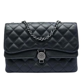 Chanel Pre-owned Quilted Shoulder Bag - Dames - Pre-owned - Zwart - Maat: ONE Size Leer