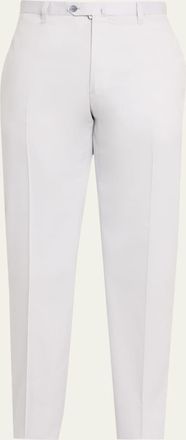 Cesare Attolini Mens Luxe Twill Flat-Front Trousers
