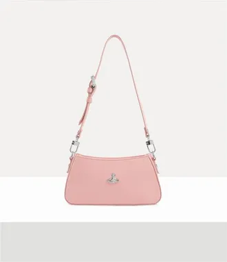 Vivienne Westwood Tasha Shoulder Phone Bag Pu Smooth Pastel-pink