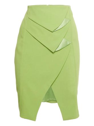Emporio Armani slit mini skirt - Green