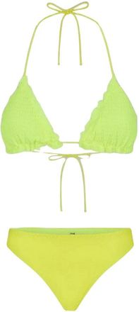 F**k Braziliaanse slip - Dames - Bikinis - Geel - S - Polyester - Badmode