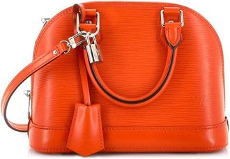 Louis Vuitton Orange Epi Leather Alma Bb (Authentic Pre-Loved)