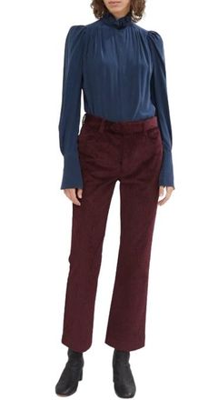 Isabel Marant Mereo Corduroy Straight Leg Trousers Size S