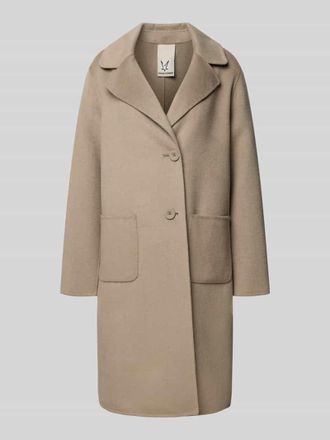 Fuchs Schmitt Regular Fit Mantel aus Woll-Mix mit Reverskragen in Taupe, Gr&ouml;&szlig;e 34