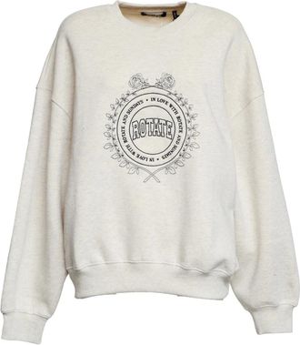 Rotate Rotate Birger Christensen, Dames, Sweatshirts & Hoodies, Wit, Maat: M Katoen