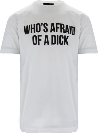 Dsquared2 Heren Crew Neck Katoenen T-Shirt - Heren - T-shirts - Wit - XL - Katoen - Tops