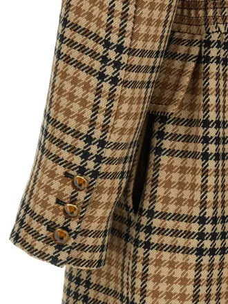 Valentino Garavani Virgin Wool Double-Breasted Coat - Brown