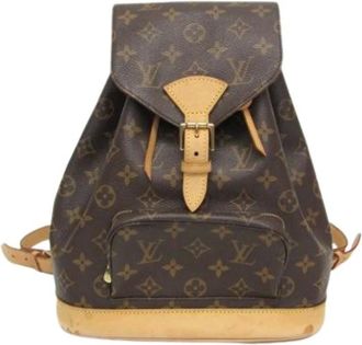 Louis Vuitton Pre-owned Backpacks, female, Brown, Size: ONE SIZE Pre-owned Montsouris MM M51136 Backpack