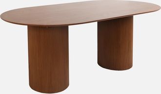 Sweeek Mesa De Comedor Con Efecto De Madera Con 4-6 Plazas, 180cm