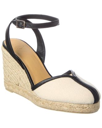 Castaner Castaer Cecilia Canvas & Leather Espadrille