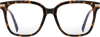 Fifth and Ninth Yara 52mm Square Blue Light Blocking Glasses in Torte at Nordstrom