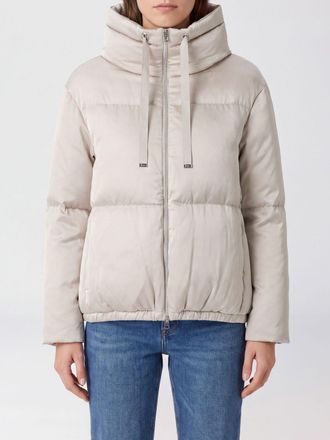 Herno Piumino corto in nylon idrorepellente con collo a imbuto e coulisse sul fondo