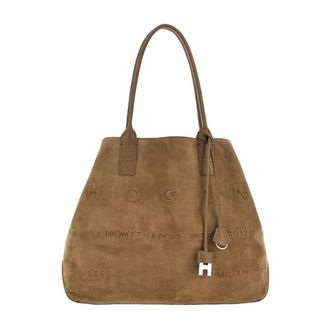 Hogan Tote Bags, female, Brown, Size: ONE SIZE Address Shopping Media