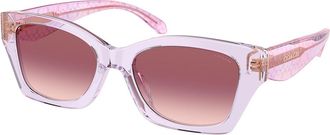 Coach HC8451U CDP49 59367W Womens Sunglasses Pink Size 54