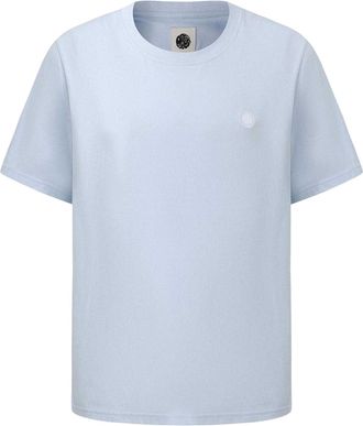 Pretty Green Heren Klein Logo Katoenen T-Shirt (Lichtblauw)