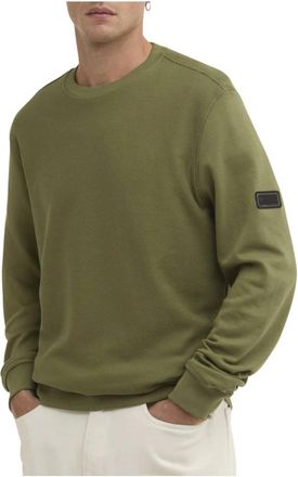 Barbour Kaspain Crew Sweatshirt - Heren - Sweatshirts - Groen - M - Katoen - Hoodies & sweatvesten
