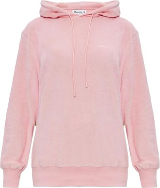 Hunza G Badstof badstof hoodie - Roze