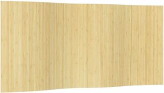 vidaXL Biombo divisor de bambú color natural claro 165x400 cm Vidaxl