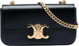 Celine Pre-owned Vintage Schoudertas - Dames - Vintage Schoudertas - Zwart - ONE Size - Leer - Vintage