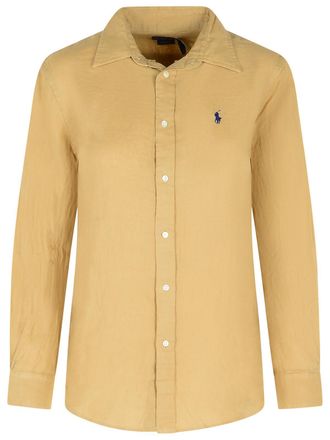 Polo Ralph Lauren Beiges Leinenhemd von Polo Ralph Lauren