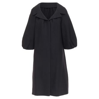 Giambattista Valli wool puff sleeve long coat