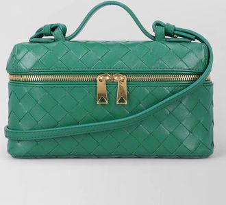 Bottega Veneta mini top handle woven leather bag