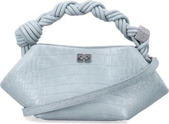 Ganni Light Blue Bou Mini Crossbody Bag