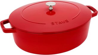 Staub Cast Iron 6.25-qt Shallow Oval Dutch Oven