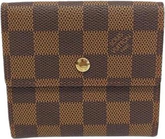 Louis Vuitton Pre-owned Wallets, female, Brown, Size: ONE SIZE Pre-owned Canvas Wallet