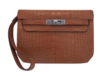 Hermès Mississippiensis Alligator Matte Kelly Depeches 25 with Gold Palladium Hardware