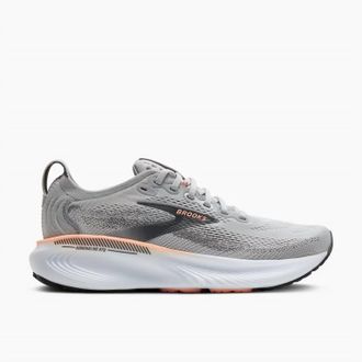 Brooks Womens Adrenaline Gts 25 Running Shoes In Grey Blackened Pearl Coral