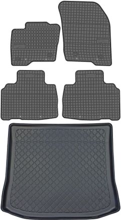 OEM Juego De Alfombrillas De Goma Para Coche Y Alfombrilla Para Maletero Para Ford Edge Ii Suv Desde Mayo De 2016