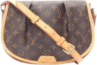 Louis Vuitton Pre-owned Cross Body Bags, female, Brown, Size: ONE SIZE Pre-owned Menilmontant PM Shoulder Bag