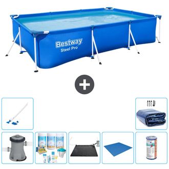 Bestway Piscina Bestway Steel Pro Rectangular - 300x201x66 Cm - 8-piezas S21569