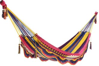 Hamac del sol Hamaca tradicional doble multicolor 100% algod&oacute;n 180X390cm