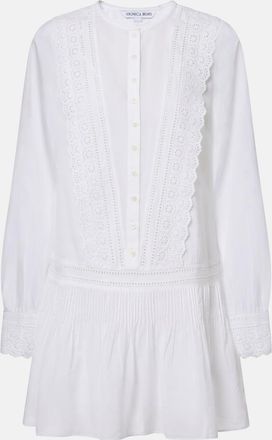 Veronica Beard Marguerite cotton-blend voile minidress