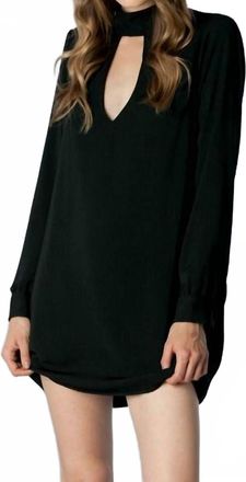 DO+BE Collection Back Open Shift Dress In Black