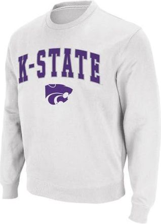 Colosseum Mens Colosseum White Kansas State Wildcats Arch & Logo Crew Neck Sweatshirt at Nordstrom, Size Xx-Large