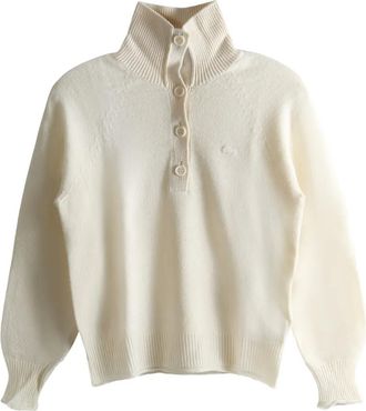 Lacoste buttoned sweater - Neutrals