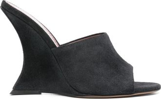 PARIS TEXAS Mules in pelle scamosciata 105mm - Nero