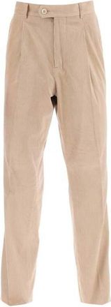 Brunello Cucinelli MenS Camel Corduroy Trousers, Size 34