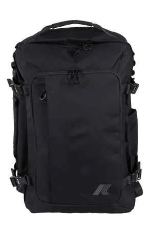 K-Way Black Salome Two-Way Zip Nylon Backpack