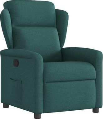 vidaXL Sill&oacute;n Reclinable De Tela Verde Oscuro Vidaxl